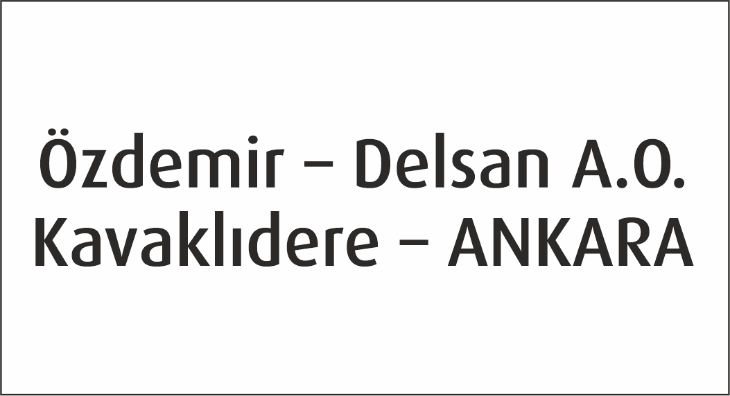 Özdemir ? Delsan A.O. ? Kavaklıdere ? ANKARA